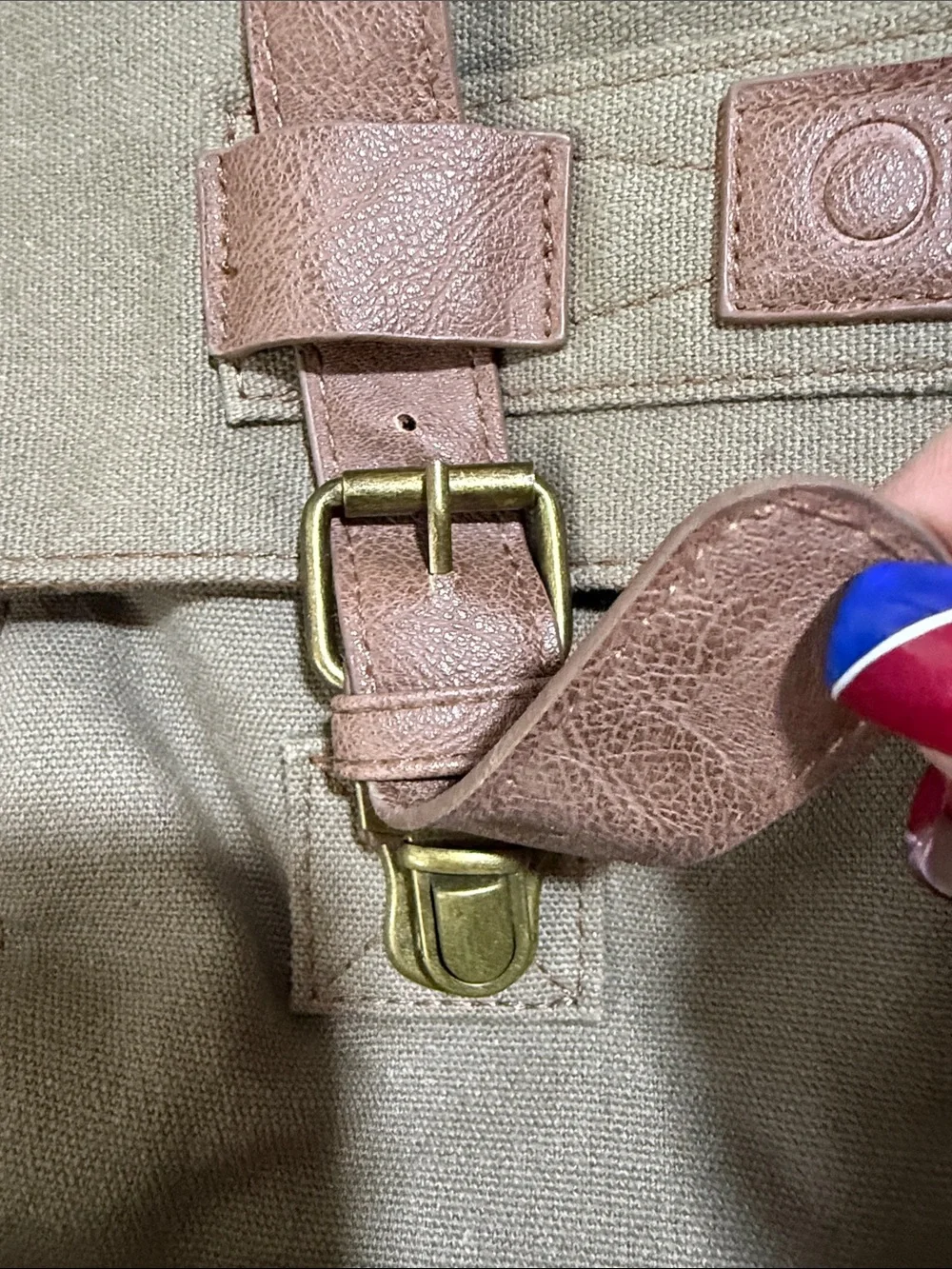 Observ Classic Canvas Laptop Messenger Bag Cotton Canvas